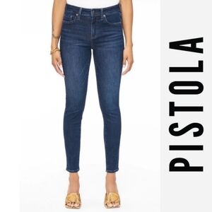 Pistola Skinny Medium MDY Wash Mid Rise Jegging Stretch Jeans 33